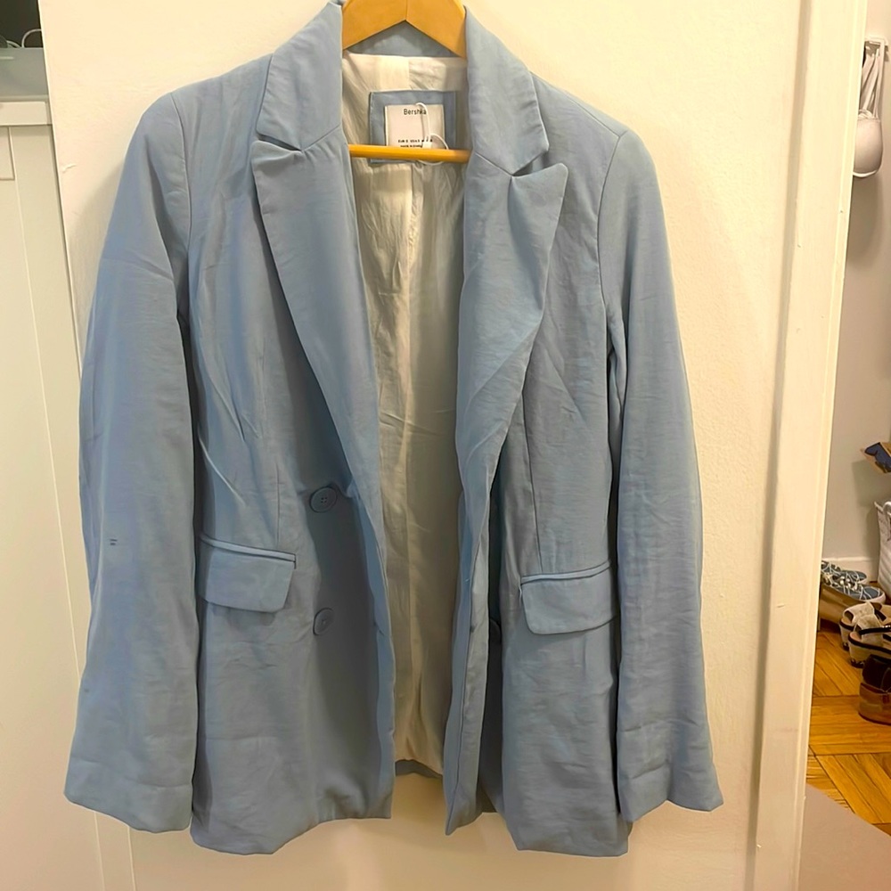 Baby Blue Bershka Blazer